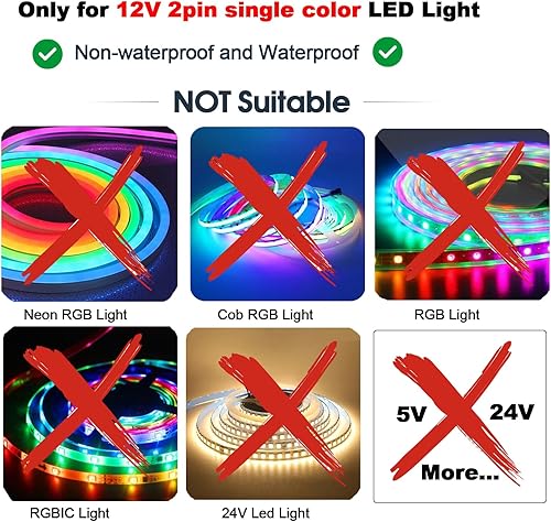 Miniatura 2 de Fuente de alimentación LED de 12 V y 2 A con entrada de interruptor de atenuación de 100-240 V, salida transformador de 12 voltios con enchufe de