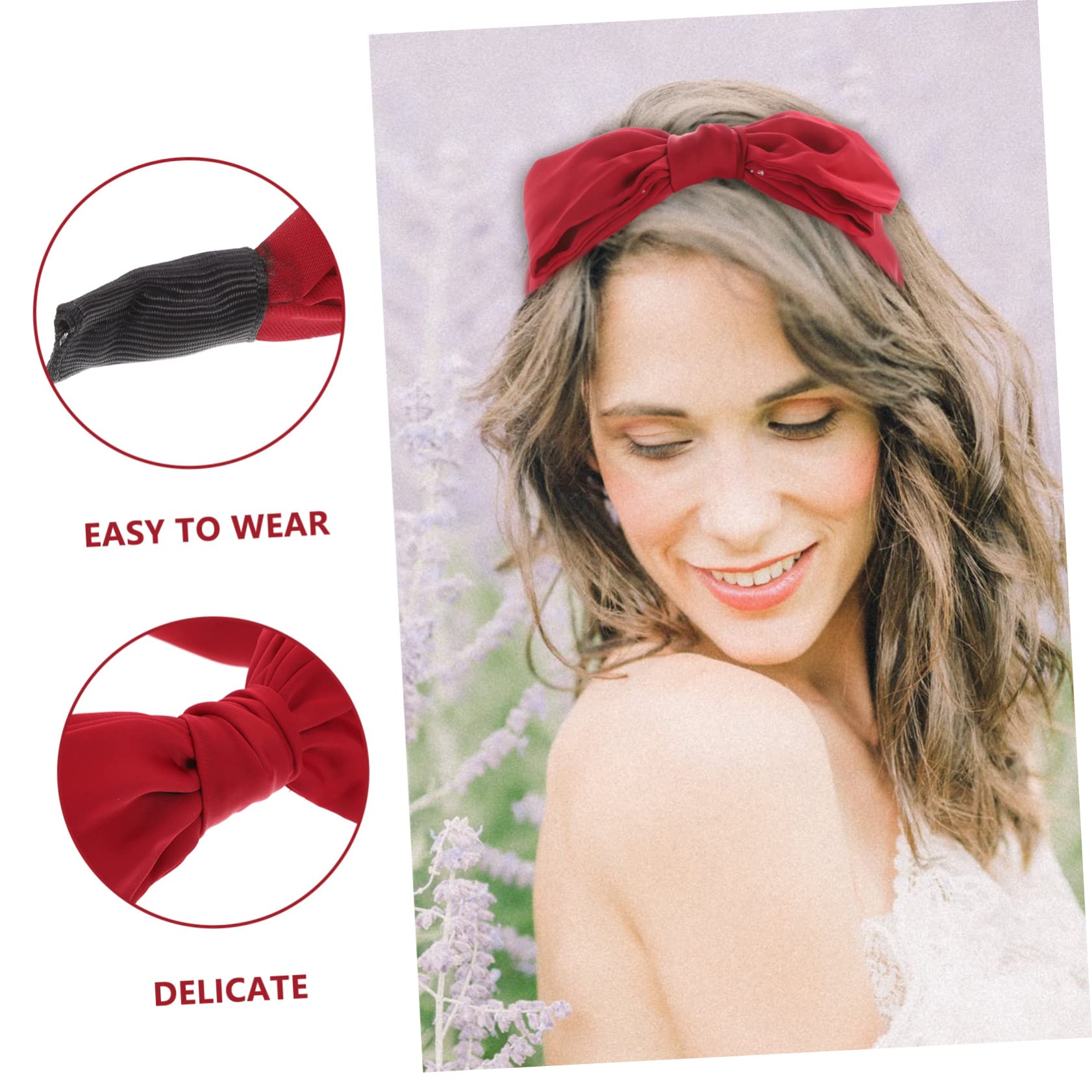 FRCOLOR 8 Pz Fascia Con Fiocco Fiocco Annodato Fascia Per Con Fiocco Grandi Fasce Con Fiocco Elastico Per Con Fiocco Arredamento Femminile Ad Arco Tessuto