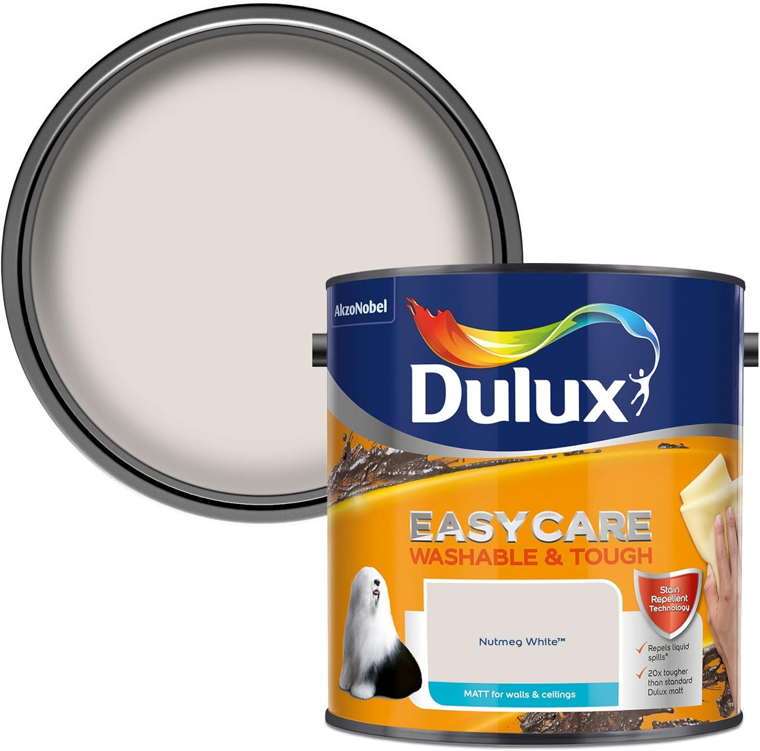 dulux easycare nutmeg white