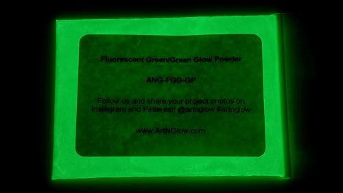 Vista 81 de Glow in The Dark Pigment Powder - Neutral and Fluorescent Color for Art Painting, Fine Art, Nail Art Paint, and DIY Crafts - Long Lasting 10+