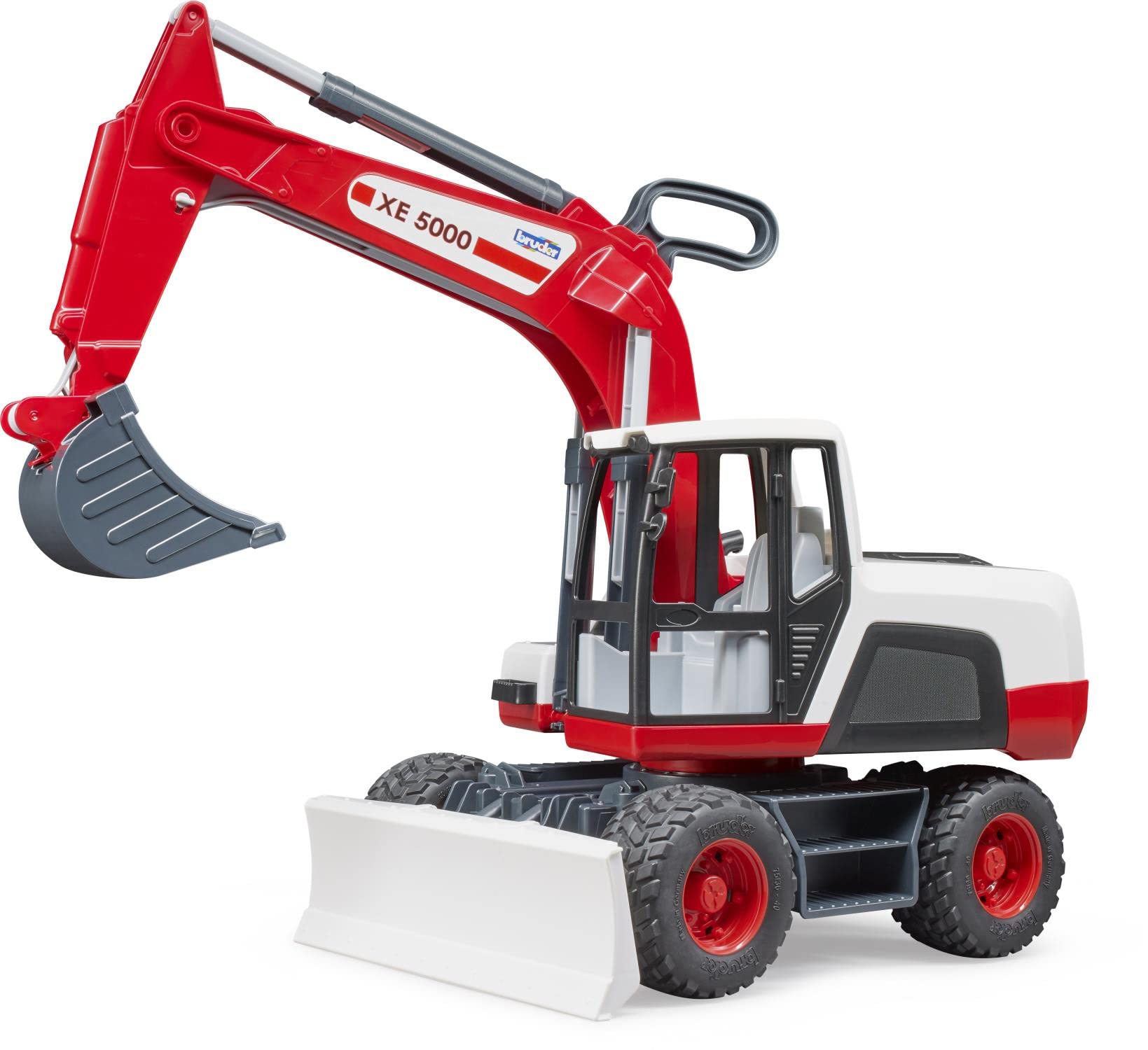 bruder 03411 - Excavadora móvil, 1:16, obra, vehículo de construcción, juguete