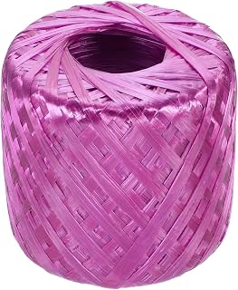 MECCANIXITY 1033ft Polyester Nylon Plastic Rope Twine, 30mm/1.2 Inch Household Packing Bundled for Gardening Craft Carrying, Purple