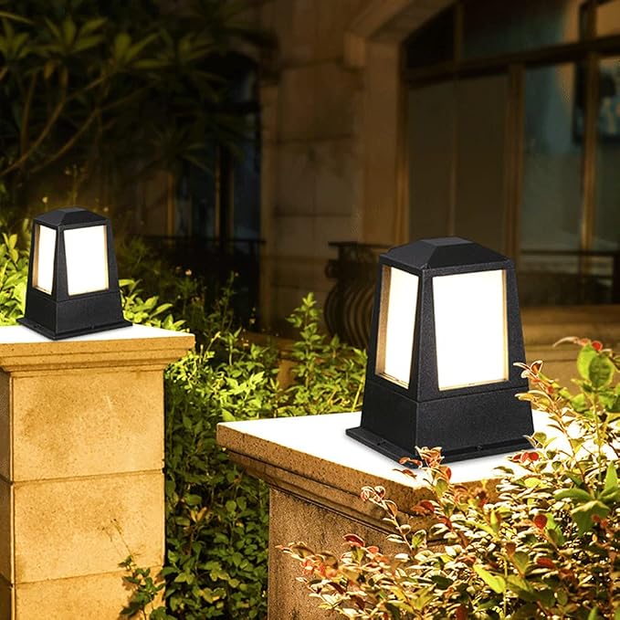Lámpara de poste vintage de exterior RCIDOS E27 para jardín miniatura 6