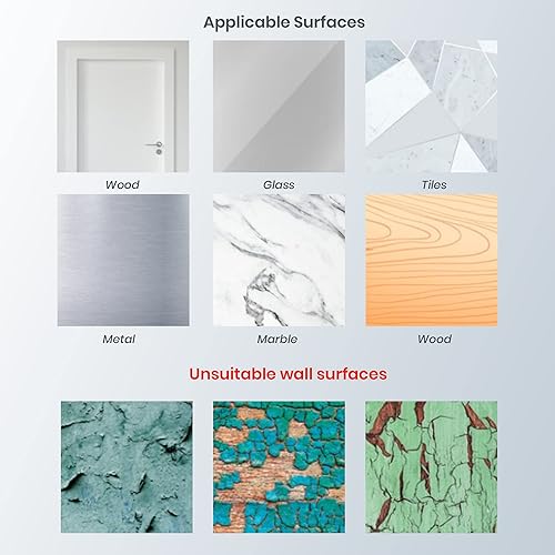 Miniatura 5 de Performore Paquete de 2 soportes para maquinilla de afeitar de acero inoxidable con adhesivo 3M, ganchos de ducha autoadhesivos impermeables para