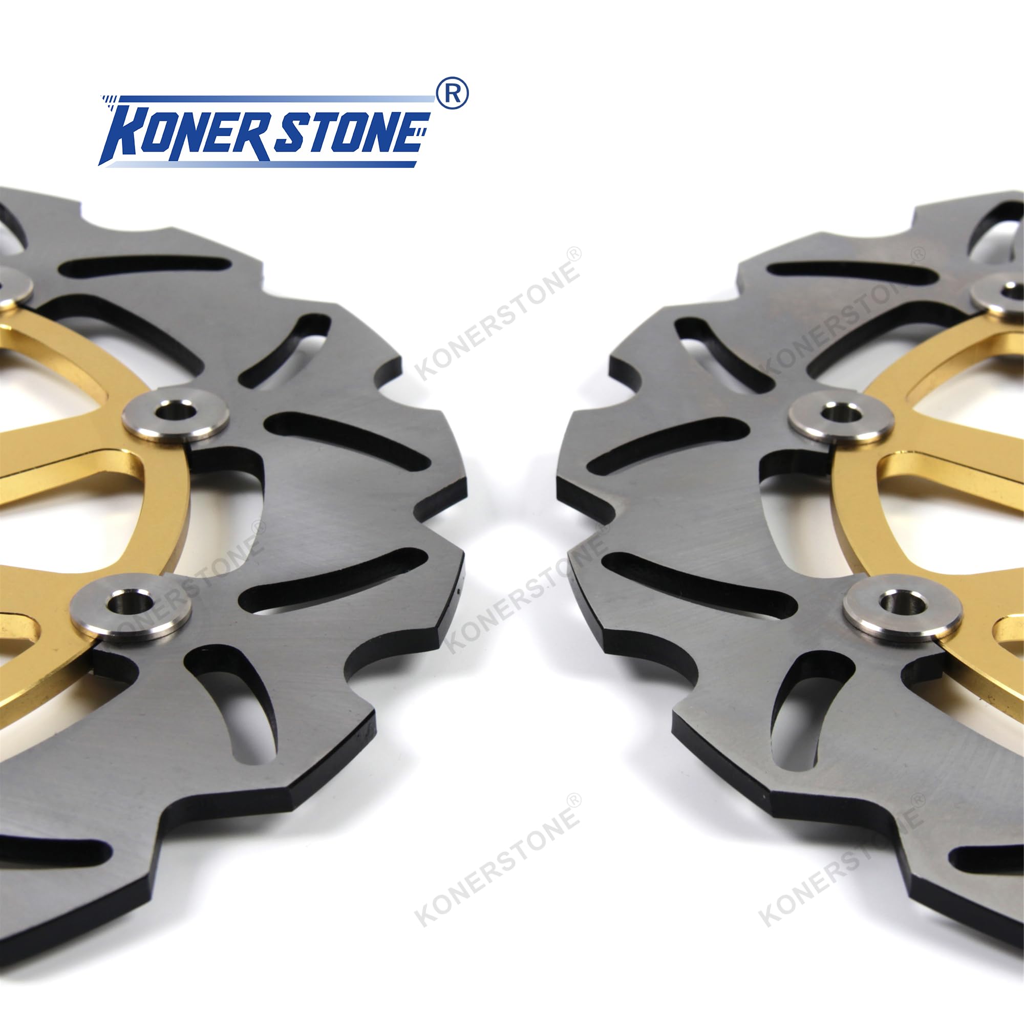 Dischi freno anteriori per Yamaha TDM 850 1991-2001/TRX 850 1995-2000/FJ1200 1988-1991 ABS 1991 Dischi di Ricambio Accessori Moto TDM850 TRX850 FJ 1200 Oro 1989