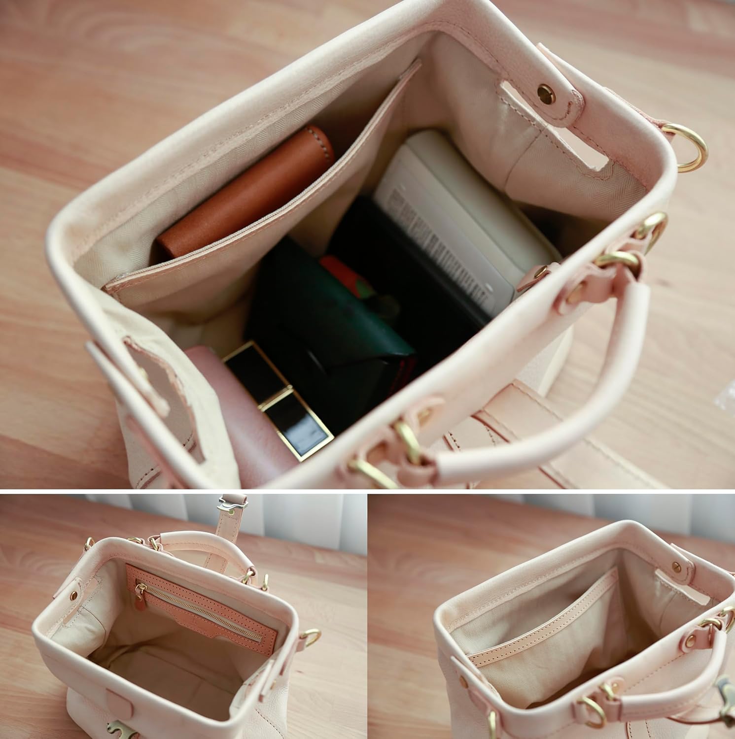 Soft Leather Doctors Bag- Doctor Style Bag, Leather Purse, Off Shoulder Bag, Every Day Carry large - Image 7