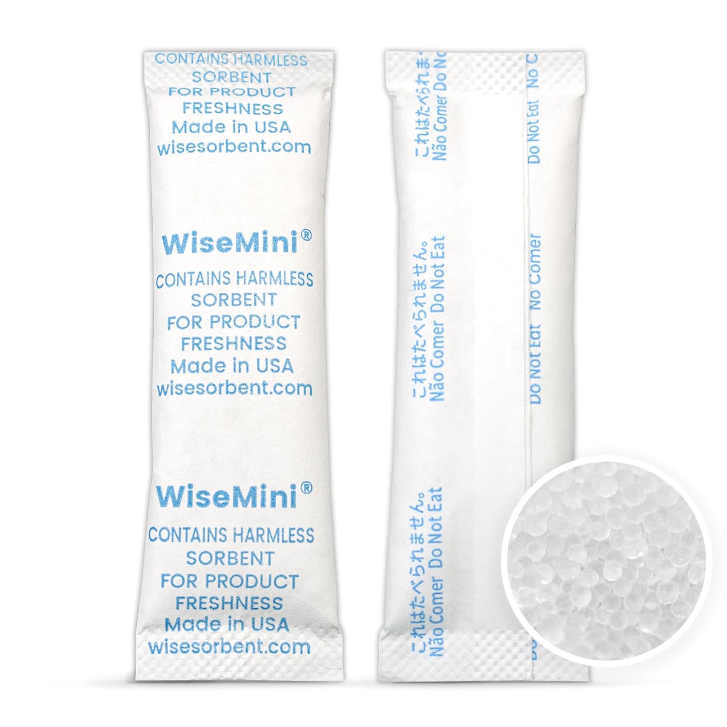 Wisesorb 1600Pcs 10 Gram Food Safe Dessicant Packs, Premium Silica Gel Packets, Silica Desiccant Moisture Absobering for Storage
