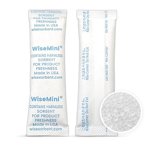 Miniatura 10 de Wisesorb 1 bote de gel de sílice desecante de 17.64 oz indicador, cuentas de gel de sílice recargable, deshumidificador desecante, absorbente de
