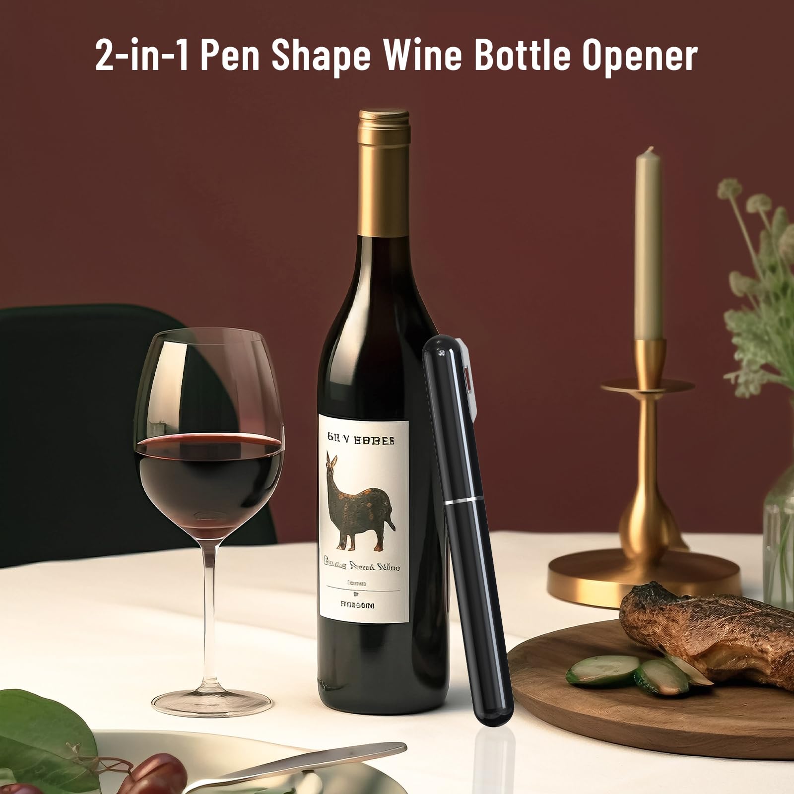 Sacacorchos Profesional de Aire a Presión - Pack de 3 Tycoonest Abridor Vino Rápido Fácil Extractor Corcho sin Roturas Agujas Acero Inoxidable Cortacápsulas Alternativa Eléctrico Regalo Amantes Vino