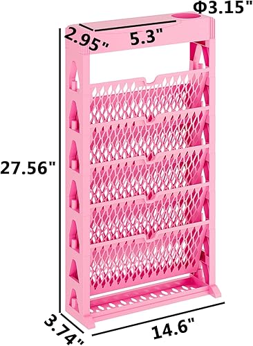 Miniatura 3 de Estantería de 6 niveles para libros, extraíble con ruedas, organizador de lectura para niños, soporte para revistas, archivadores de oficina (10