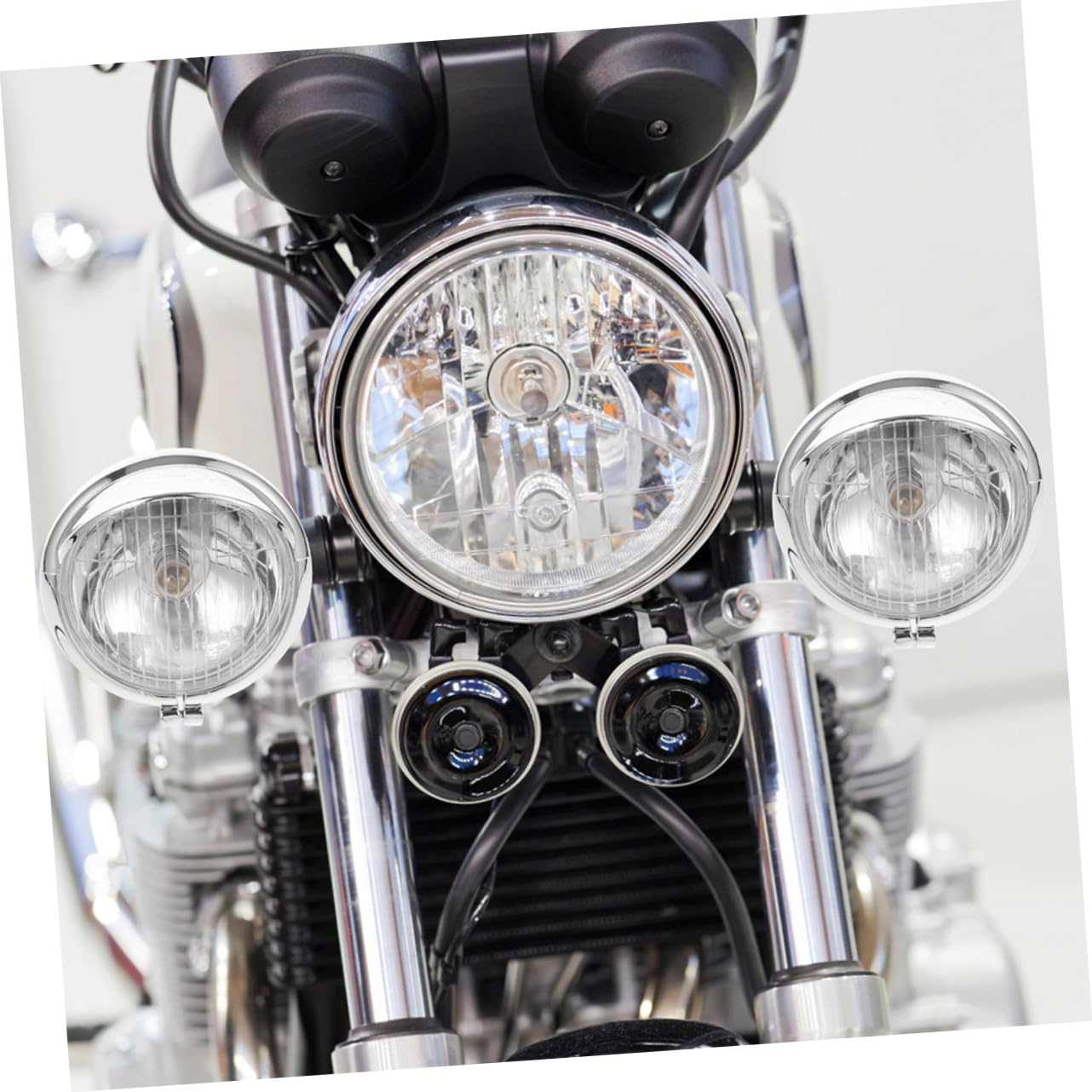 Amazon | HAWILLOSCH バイク用ledフォグランプ レトロスタイル電気
