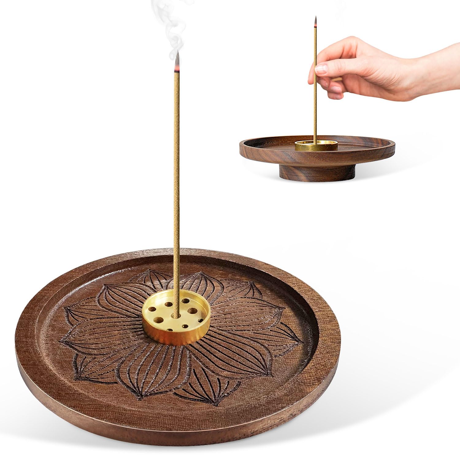 Wierookhouder plankje Yin Yang - hout - 25 x 3 cm | Fun en Feest Wierookhouder plankje Yin Yang - hout - 25 x 3 cm | Fun en Feest