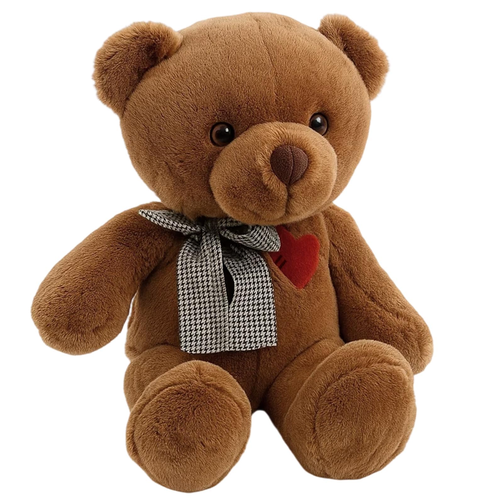 MyrkalaToy Small Teddy Bear, Bear Plush Toy for Girls and Adults Cute Brown Teddy Bear Stuffed Animal