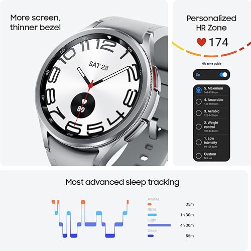 Miniatura 2 de SAMSUNG Galaxy Watch6 Bespoke Edition - Reloj inteligente Bluetooth exclusivo de 1.575 pulgadas, salud, fitness, monitor de sueño, batería mejorada,