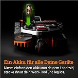 WORX LANDROID VISION WR213E.1, Robot Tondeuse sans fil périphérique 1300 m² Surf.max 1400 m², installation en 30 min, Caméra 4K + IA Adaptative, évite tous les obstacles, coupe des bordures, Multizone - 8