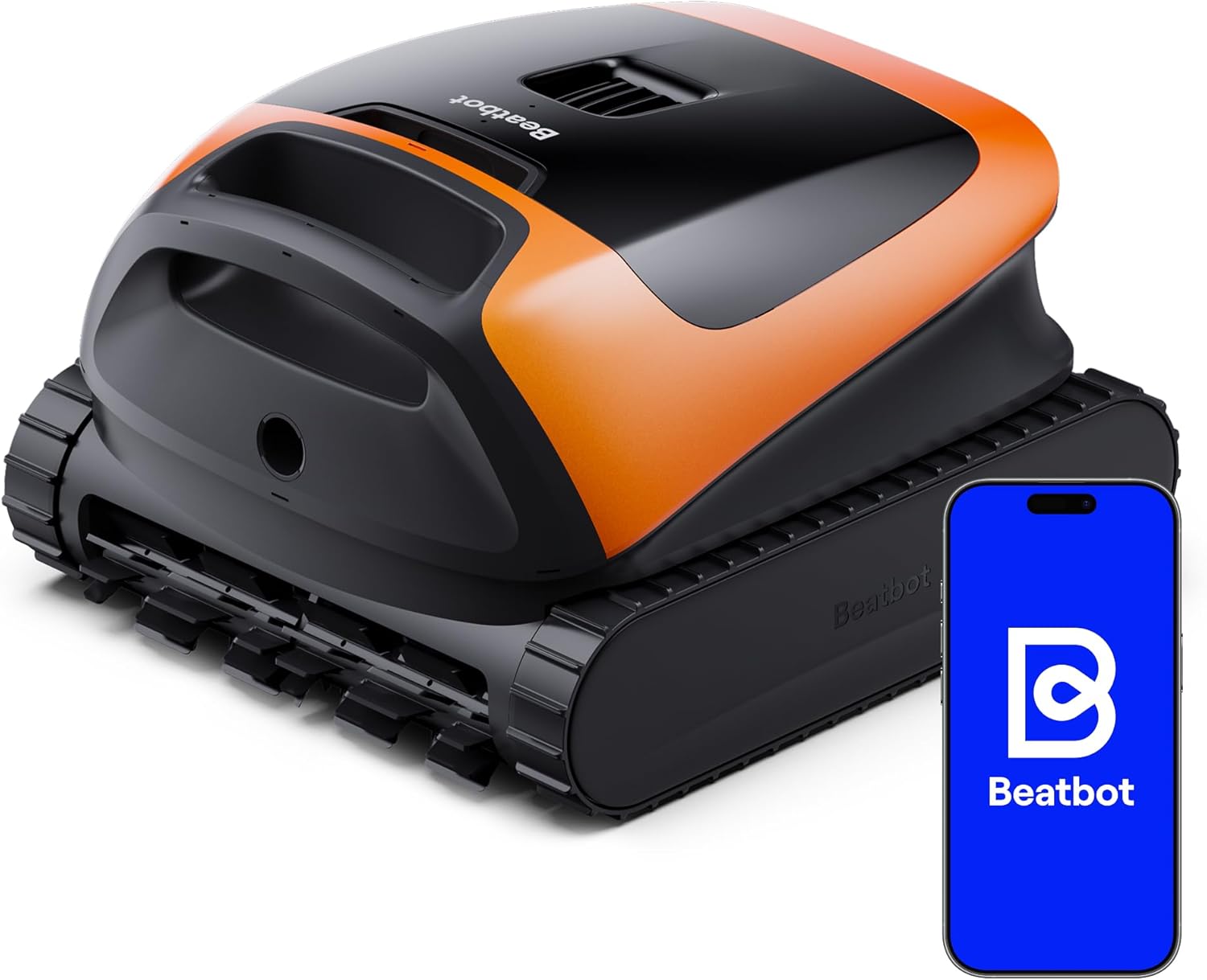 (2026 New) Beatbot Sora 30 Pool Vacuum Robot, 4-in-1 Cleaner with Shallow-Area Cleaning, 6800GPH Power, Smart Surface Parking, 5L Capacity for Above & In-Ground Pools Up to 3229 sq. ft, Vibrant Orange