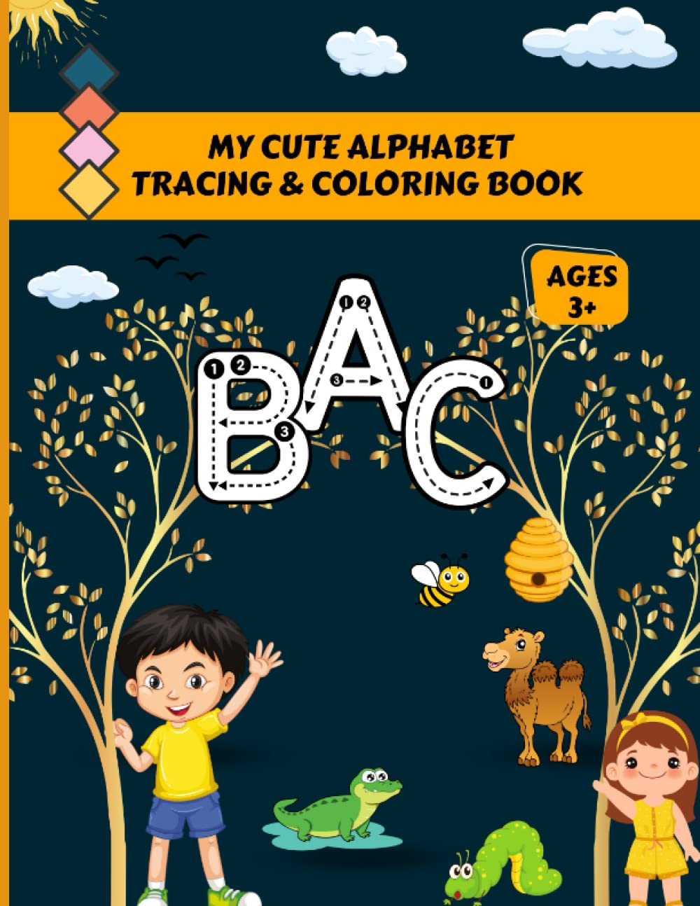 my cute alphabet tracing & coloring book