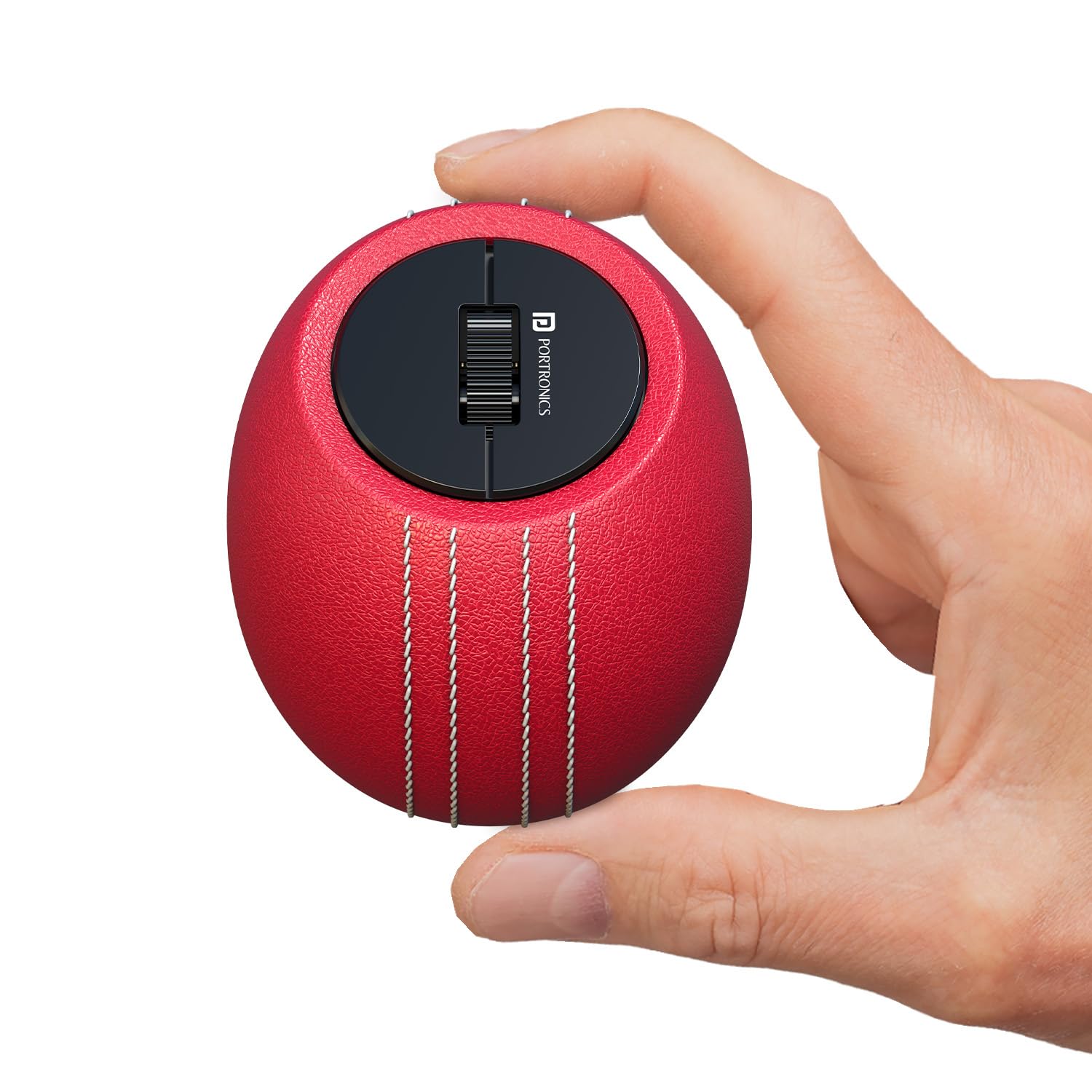 Portronics ToadPlay Cricket Mini Wireless Bluetooth Mouse with Dual Wireless Connectivity (BT + 2.4 GHz), Rechargeable Battery, Noise-Free Clicking, Multi-Device Pair, Adjust Sensitivity (Red)-picture-18