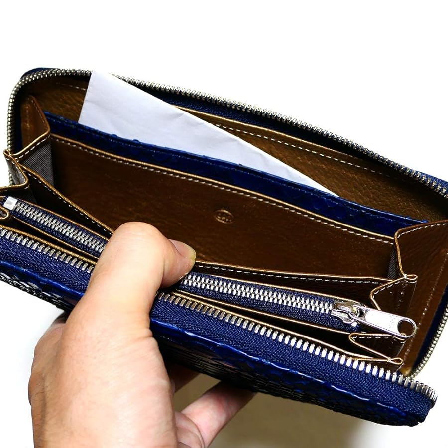 オリジナルパース・ナカムラ AIZOME-PY1306 ボディバッグ ワンショルダーバック コンパクト ダイヤモンド パイソン 蛇革 牛革