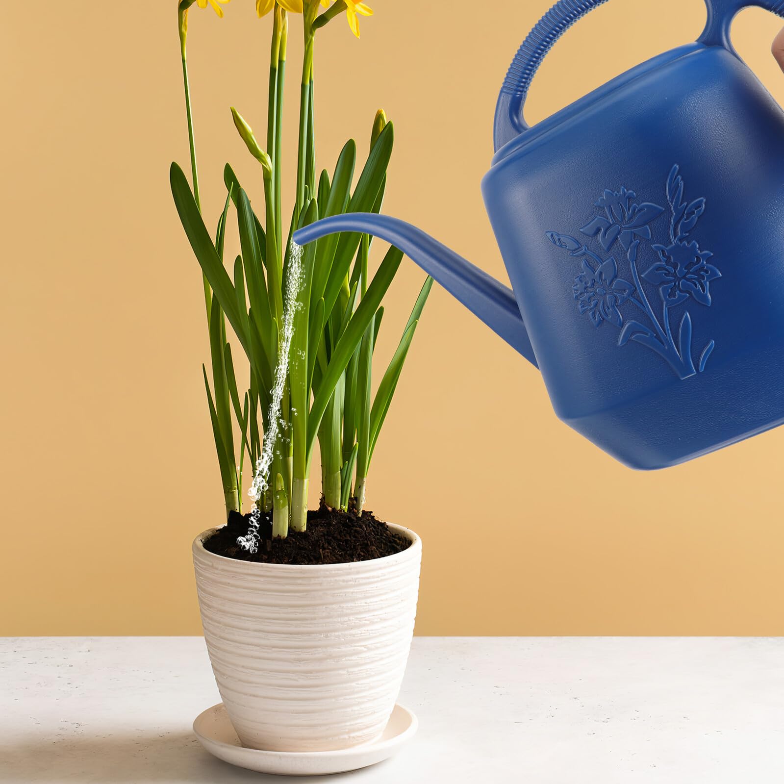 Regadera de Jardín de Plástico Azul 4l Mango Ergonómico
