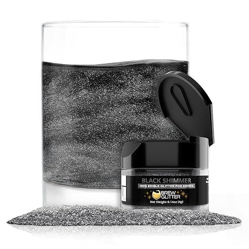 Miniatura 75 de Brew Glitter - Purpurina comestible para bebidas, cócteles, cerveza, adornar bebidas Certificado Kosher y Halal 100% comestible y de grado Azul