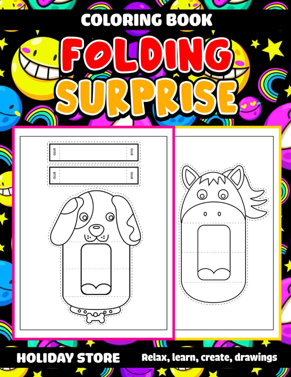 Folding Surprise Coloring Book: Fun, Creativity, and Interactive Surprises for Kids