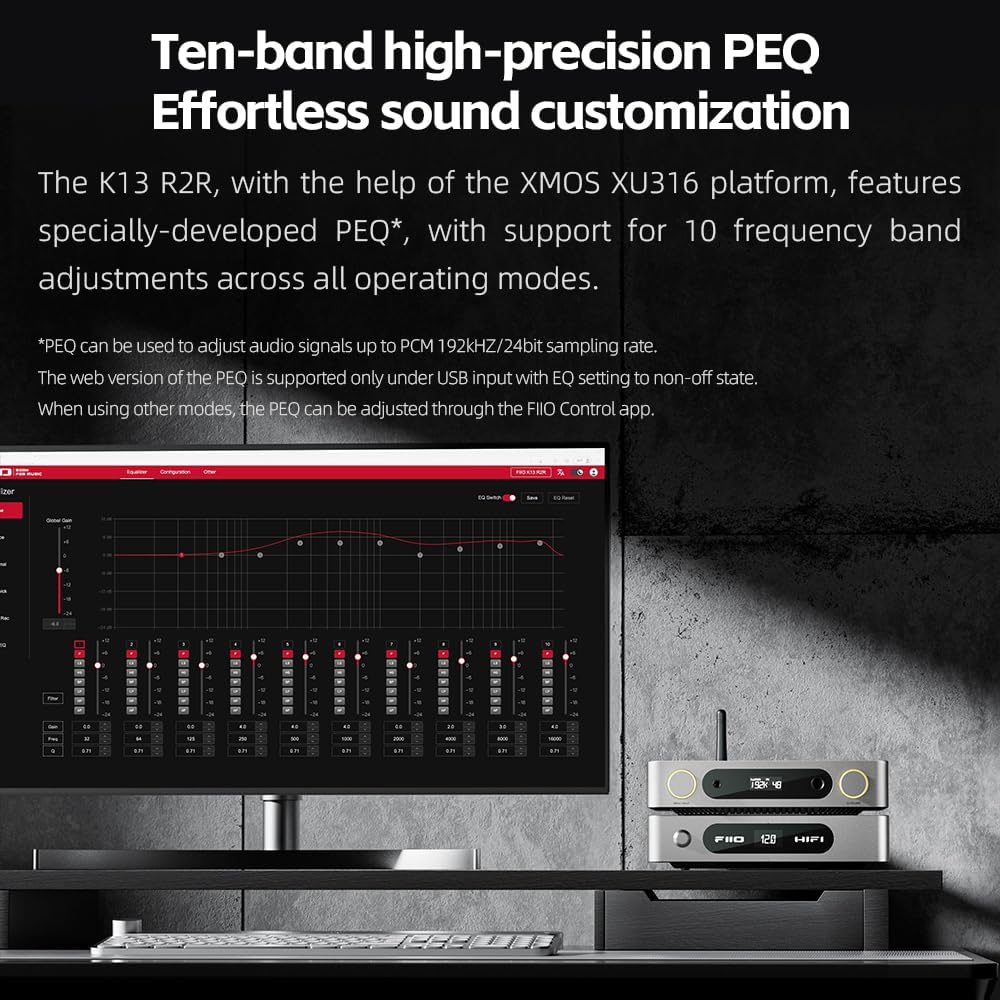 Screenshot of FiiO PEQ control interface