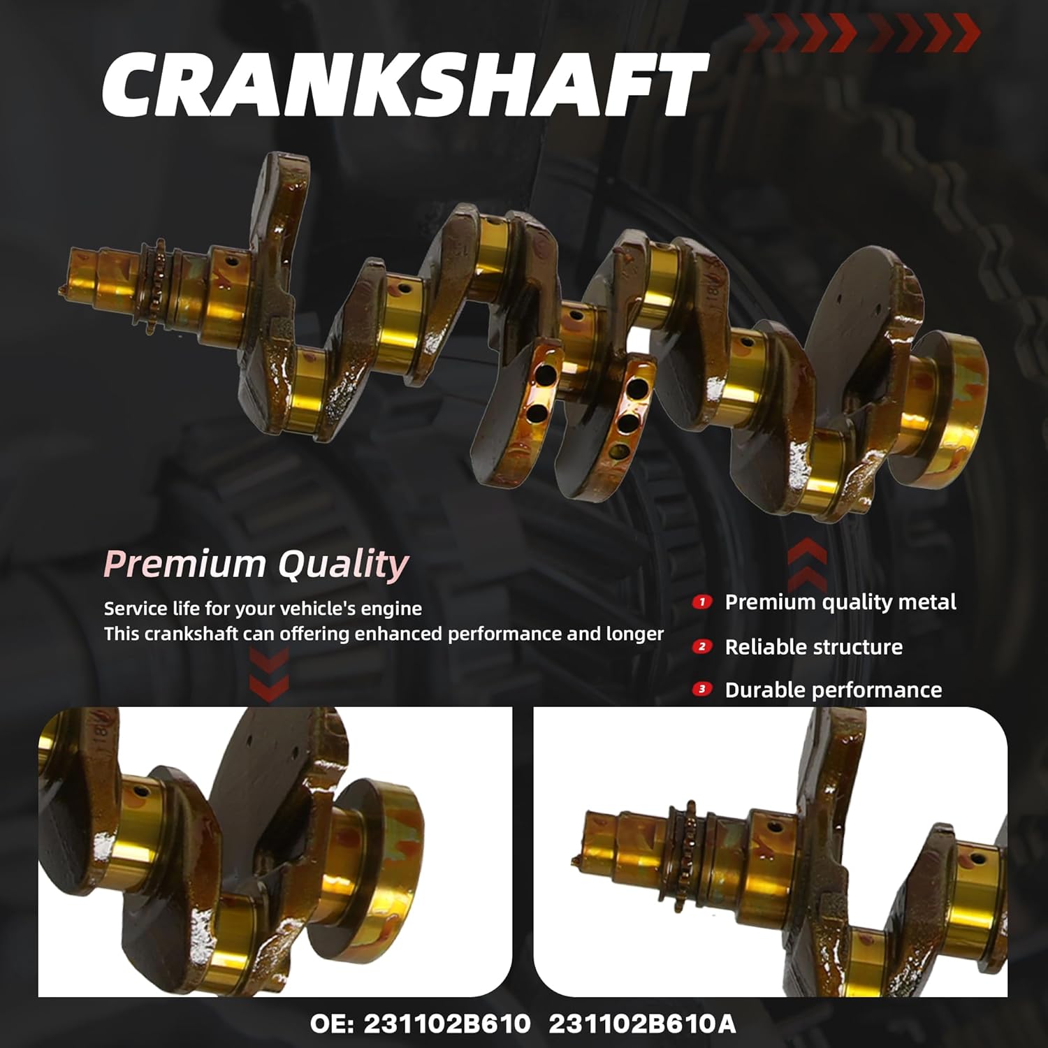 G4FD 1.6 Engine Rebuild Overhaul Kit With Crankshaft Connecting Rods Piston/Ring Timing Chain Kit Fit For Hyundai Accent Veloster Kia Rio Soul 1.6L 2012-2017 231102B610 231102B610A