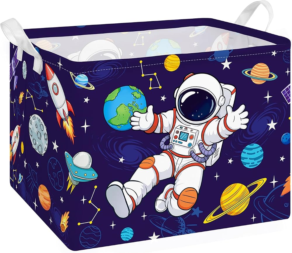 Collapsible Laundry Basket Waterproof Fabric Storage Bin with Handles — 사진 1
