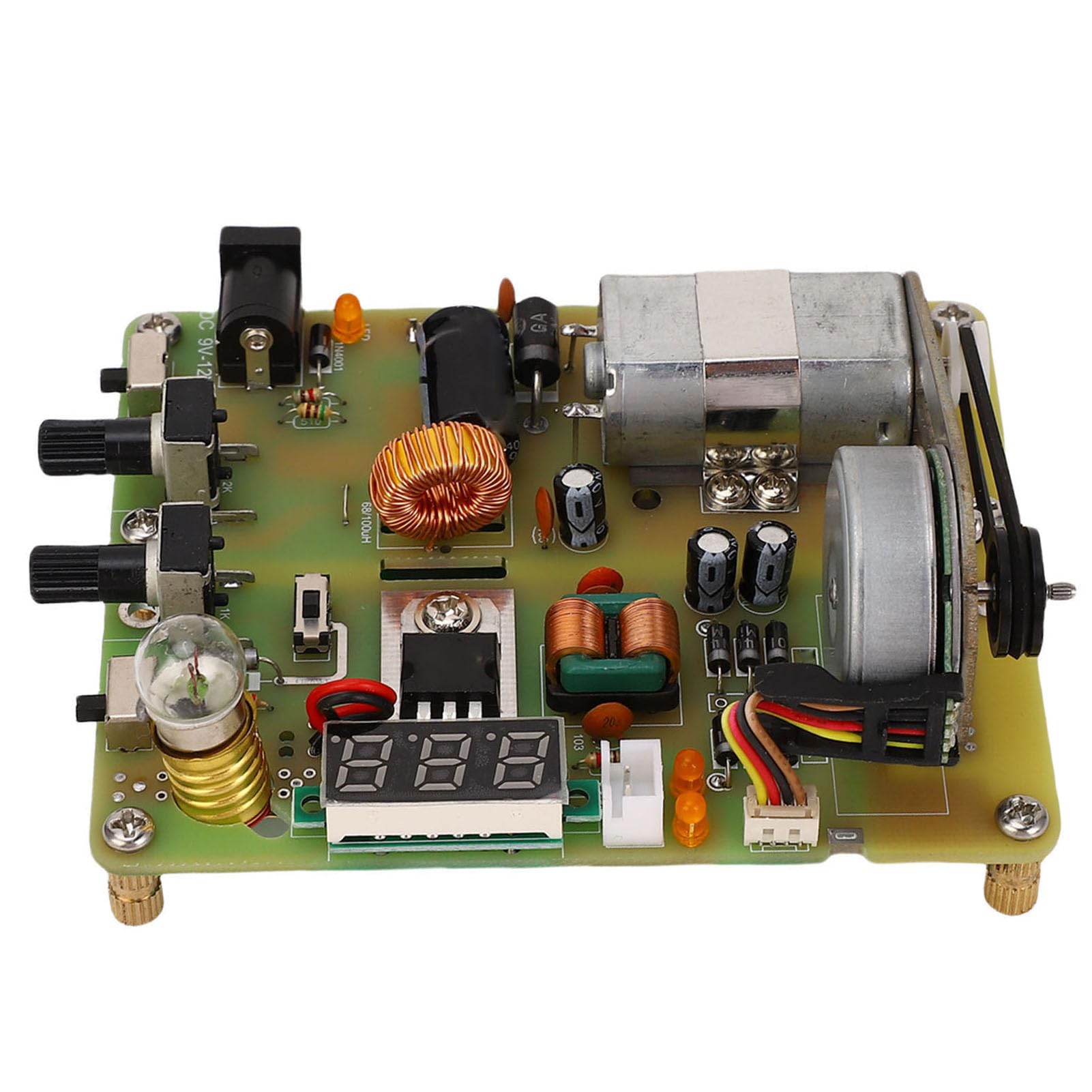 XUMIUZIY Generatore a Manovella Modello, Kit Scientifico Dimostrativo (AC) | Modello di generatore alimentato a mano, con lampadina, per l\'insegnamento scolastico e l\'esperimento scientifico