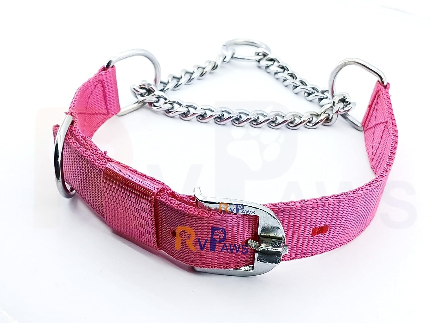RvPaws Nylon Choke Collar 1.25 Inch for Large Breed Dog, Adjustable and Durable Premimum Quality Choke Diamond-Cut Chain Heavy Duty (X-Large Size) (Pink) (B0CF1LRBM9) Amazon Price History, Amazon Price Tracker