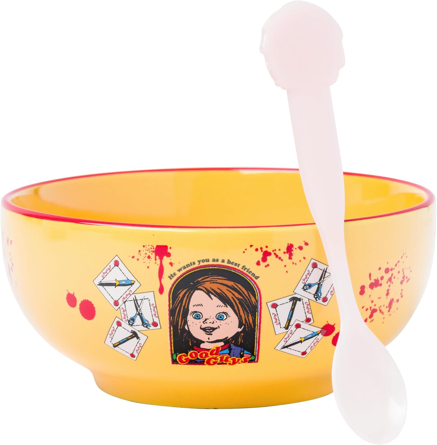 Cinnamoroll Gingham Ceramic Bowl With Color-Changing Spoon | Hot Topic