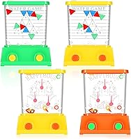 Vista 12 de Gejoy Juego de 4 piezas de juguetes de agua de mano para canasta de Pascua para niños, juego de mano para lanzar anillos de agua, mini retro