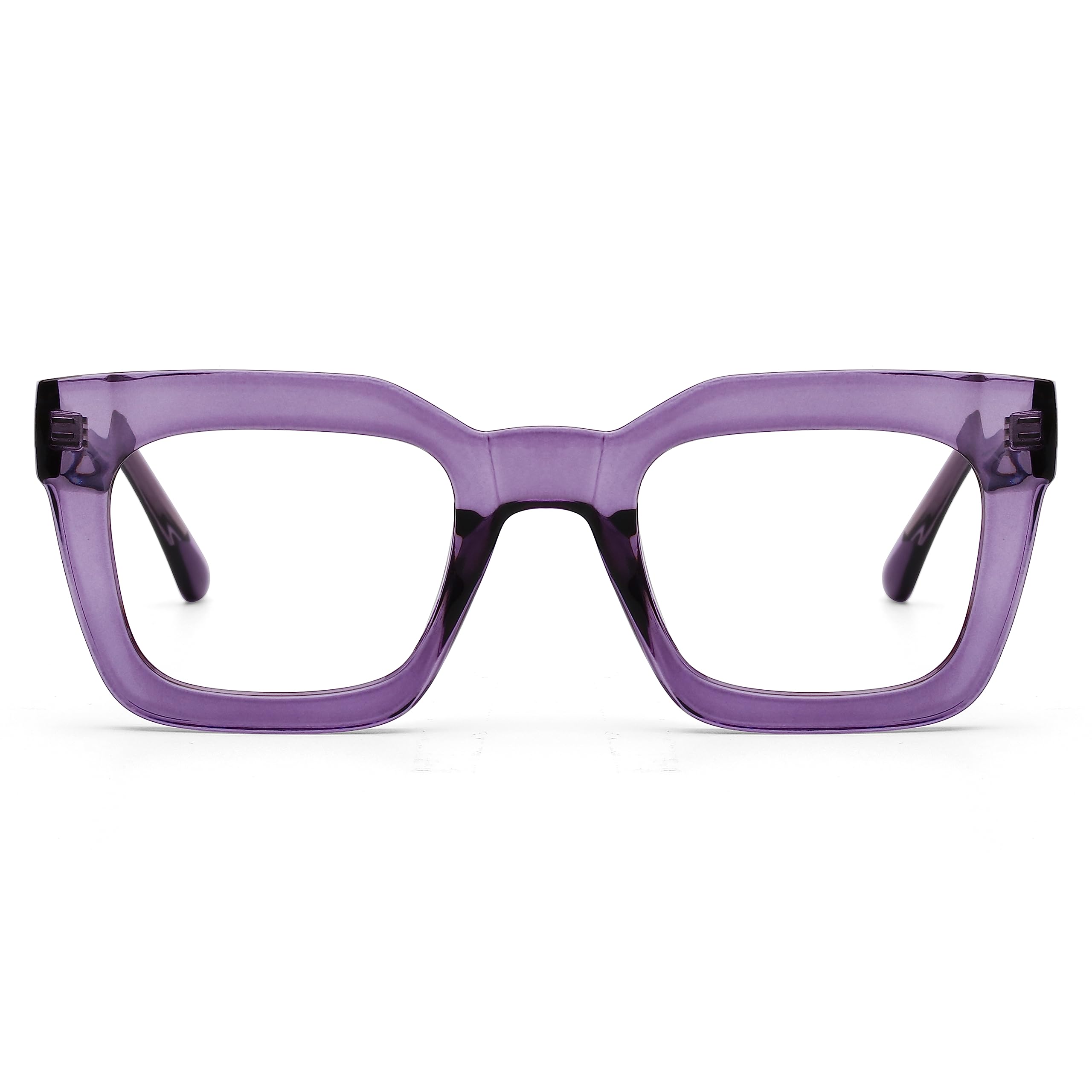 AQWANO Stylish Oversized Reading Glasses for Women Fashion Designer Readers Blue Light Square Computer Glases