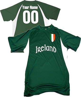 Custom Ireland Soccer Jersey Personalized with Your Names and Numbers