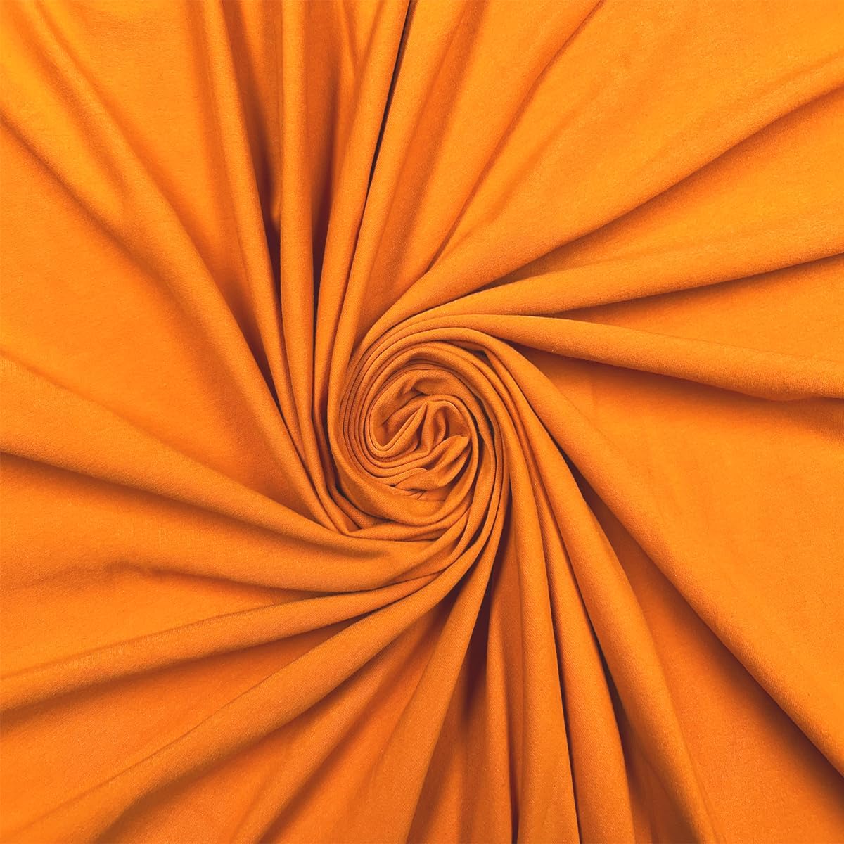 Pico Textiles 1 Yard - Orange Cotton Spandex Jersey Fabric - 4 Way Stretch - Sold by The Yard - Ideal for T-Shirts, Dresses, Athleticwear Apparel