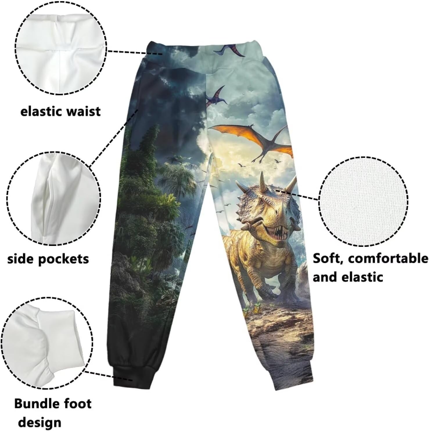 DISNIMO Kids Soft Casual Sweatpants for Boys Youth Teens Active Athletic Pants Activewear Joggers 4-15Years