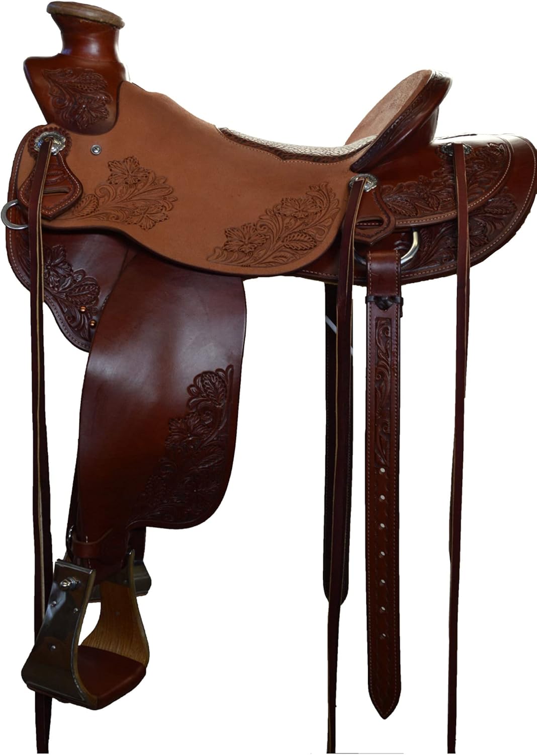 AD Saddlery Wade Tree A Fork Roping Ranch Work Leather