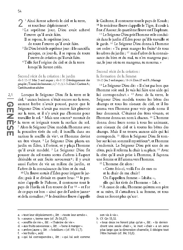 La Bible - Traduction officielle liturgique – cuir marron