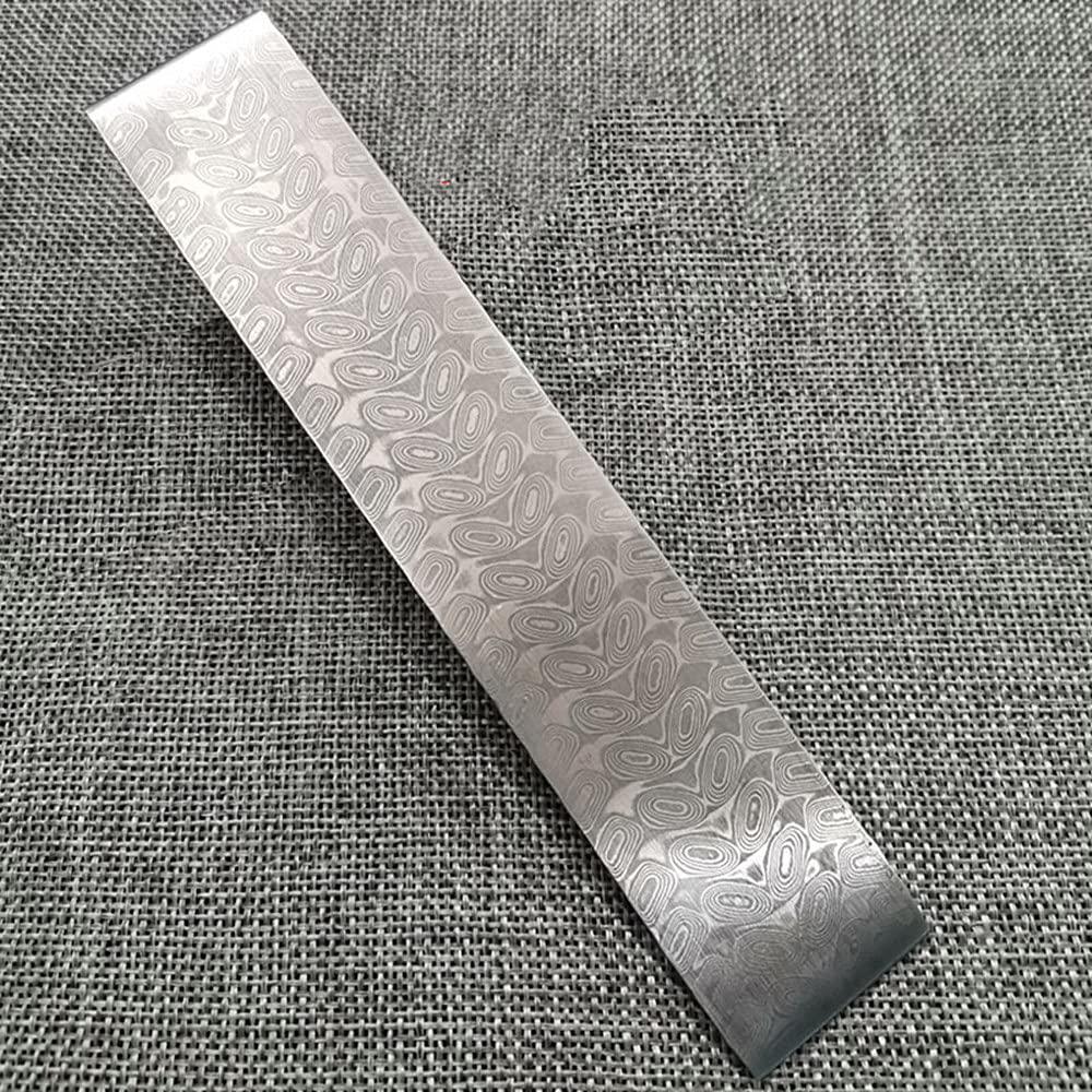Fait à la Main VG10 Damas Barre de Billettes en Acier Inoxydable pour Couteau Fabrication de Lame Vierge | Fabrication de Bijoux | (220x30x3mm,Paddy)