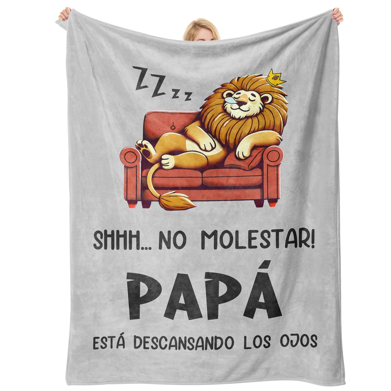 Buioata Regalo Padre Papá, Regalo Personalizado Dia del Padre, Regalos Cumpleaños Papá, Regalos Originales para Hombre, Manta Aniversario Navidad Ideas Regalos, Manta para Papa 157X132CM
