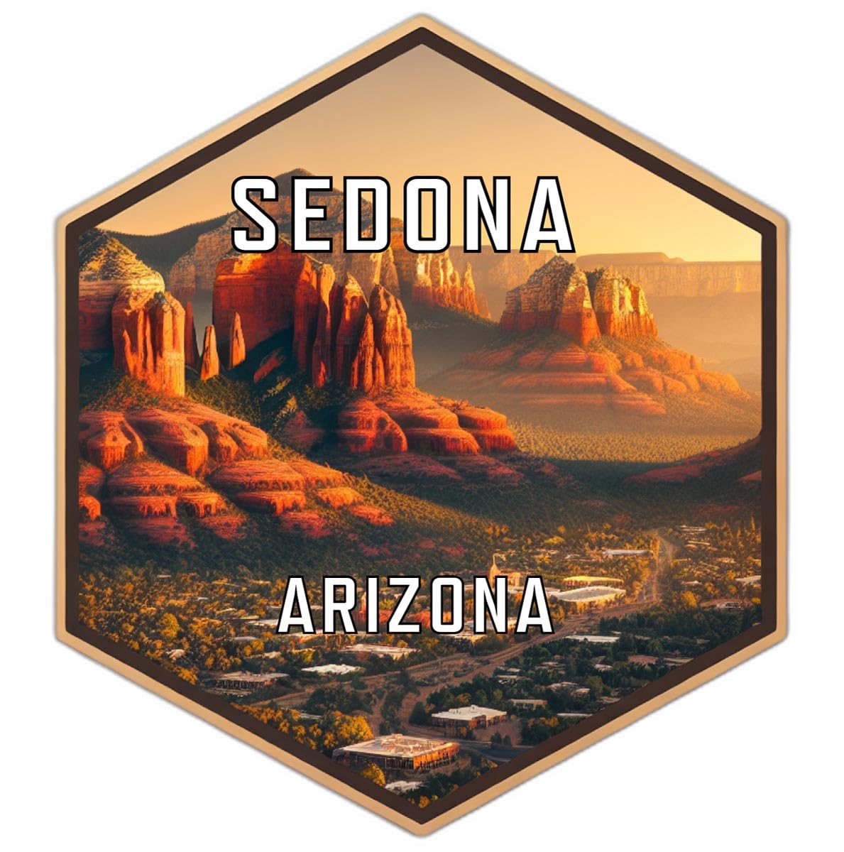Sedona Arizona Travel Destination Souvenir Vinyl Decal Sticker 6-Inch