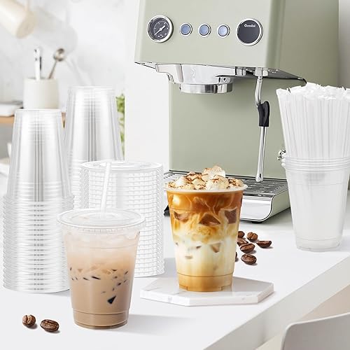 Miniatura 6 de Clawsoff Paquete de 240 Vasos de papel de 12 onzas, tazas de café desechables, vasos para bebidas calientesfrías para agua, jugo, té, perfecto para