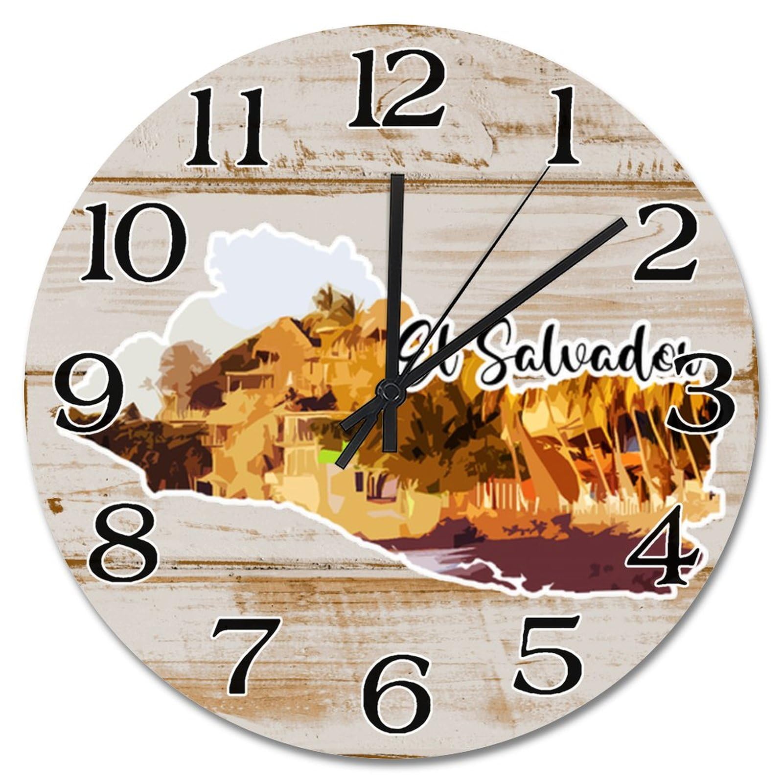 Horloge murale silencieuse Salvador 38 cm : finie la nuisance sonore, déco ferme et salon