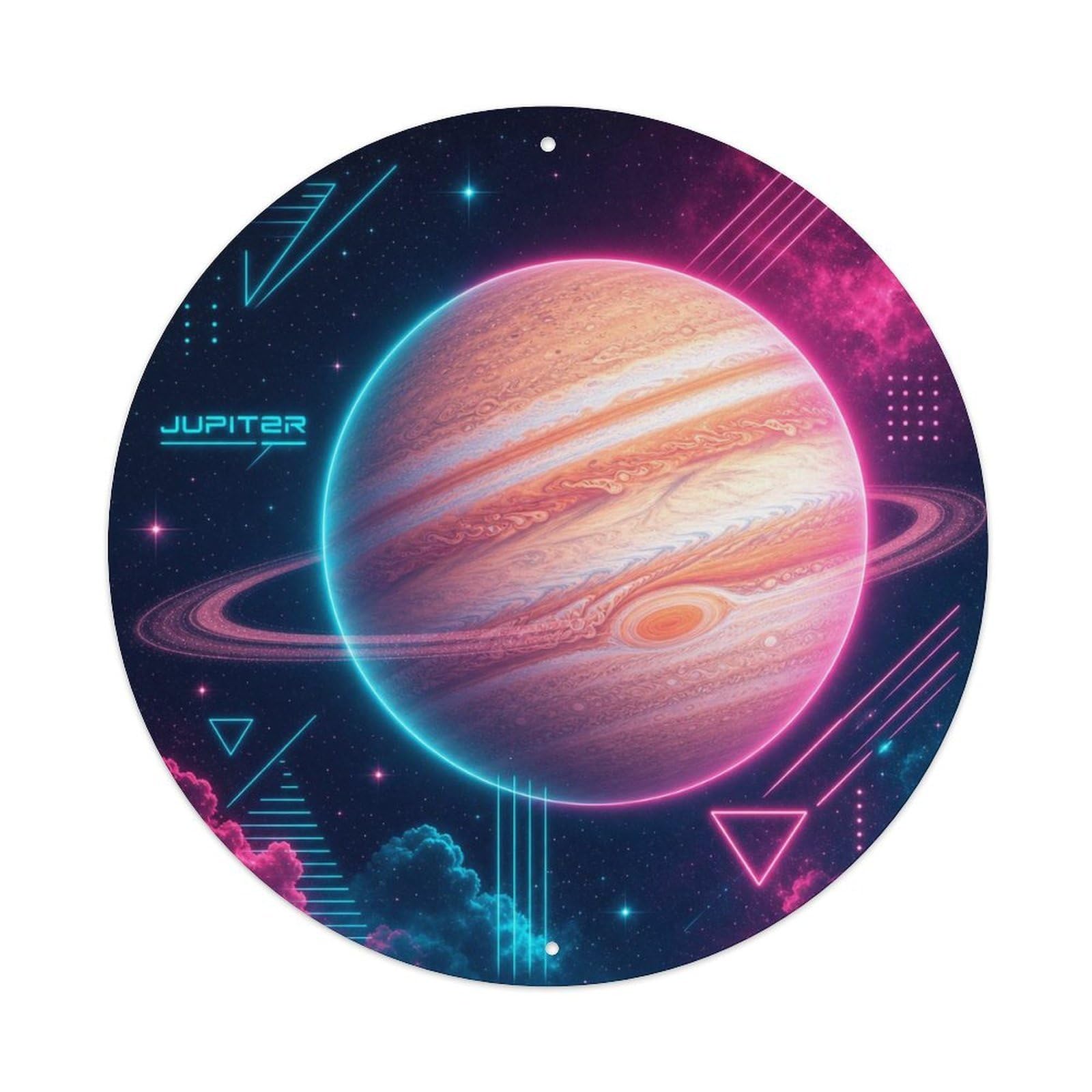 Astronomy Jupiter Great Red Spot Cosmos Solar System Metal Tin Sign
