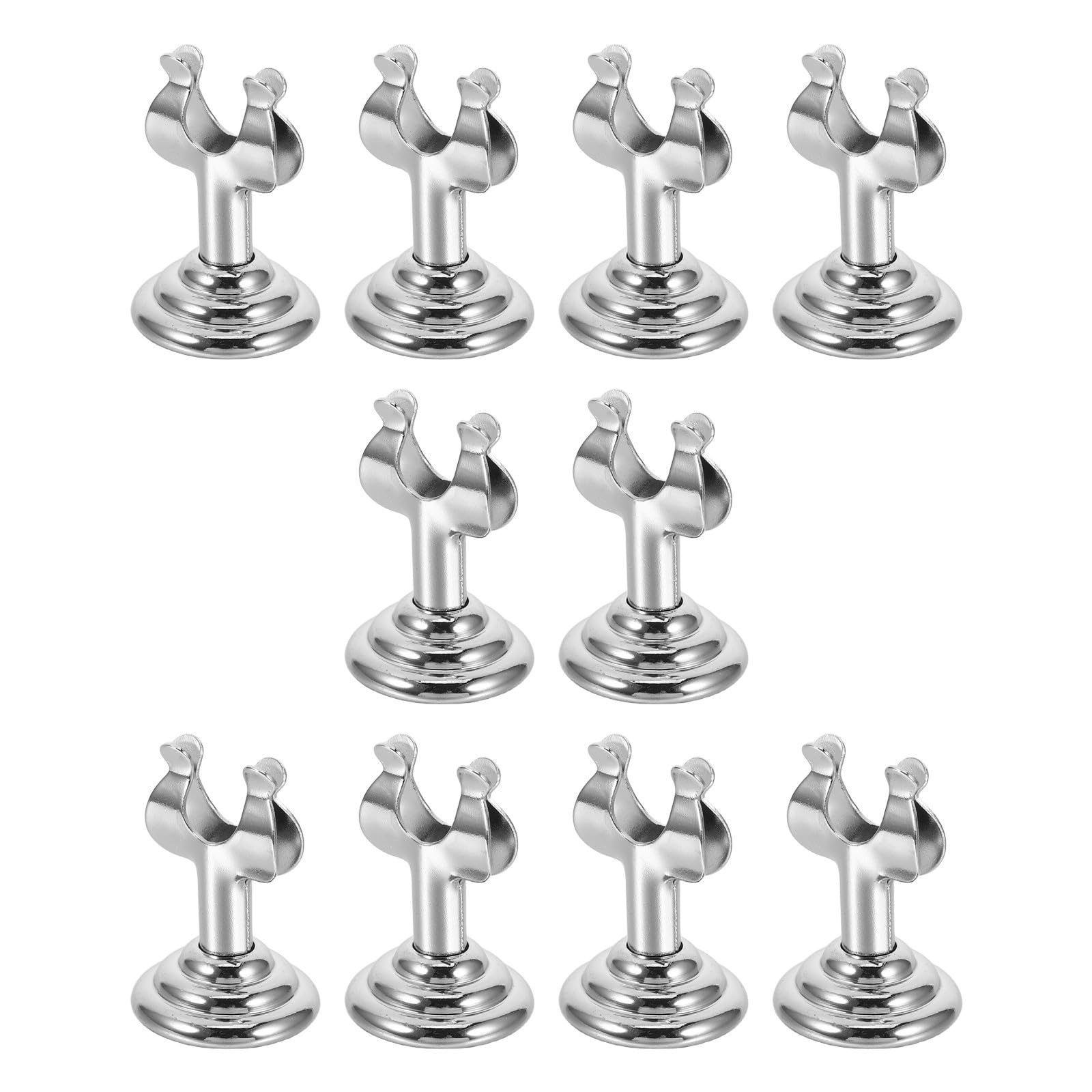 30 Pièces Porte-étiquette à Pince de Table en Acier Inoxydable