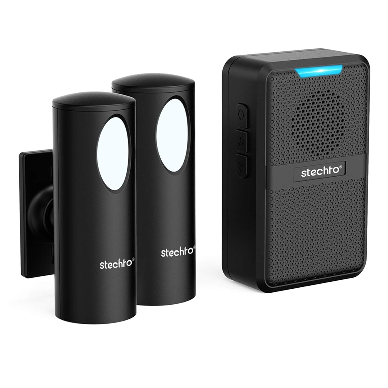 STECHRO Motion Sensor Alarm,USB and Battery Operated 600 Ft Range