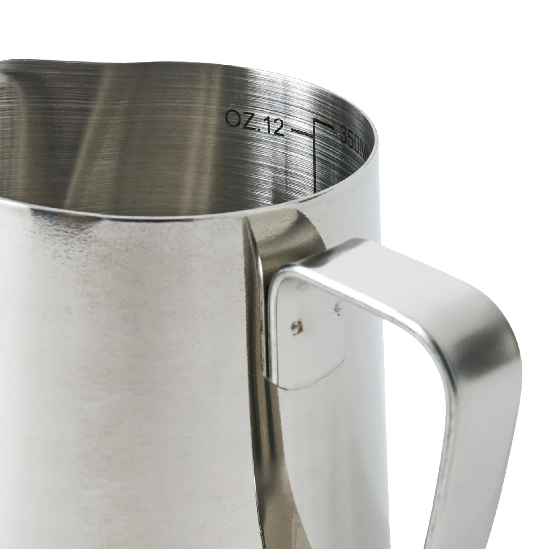 ITALPARTS Bricco Latte Professionale Acciaio Inox 300 ml Lattiera Bricco Latte Bar Milk Jug (300 ML)