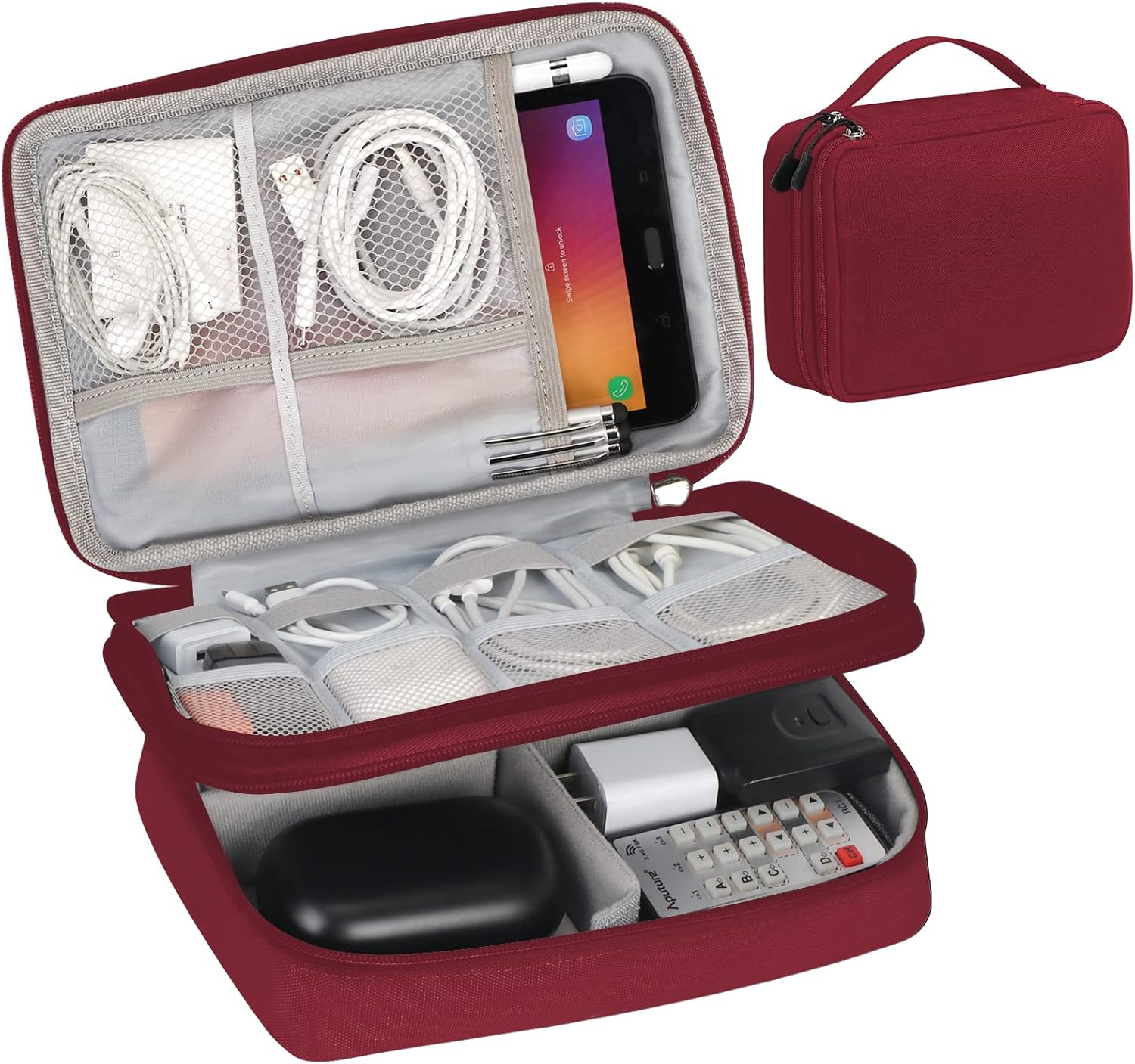FYY Electronic Organizer, Travel Cable Organizer Bag Pouch Electronic