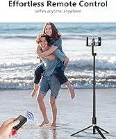 Vista 6 de UBeesize Trípode magnético para iPhone con control remoto, soporte de teléfono extensible de 64'' para grabación de video/vlogging, soporte N52